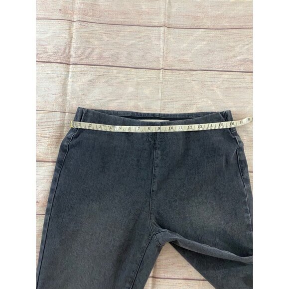 Soft Surroundings Women's Black Printed Jeggings - Medium - Picture 6 of 12